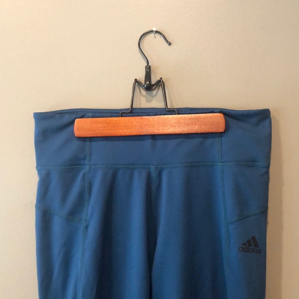 Adidas High Waist Teal Climalite Leggings